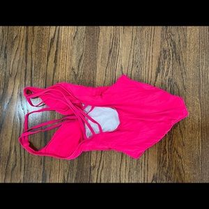 La Blanca Swim Suit. Bright Pink. 14. Worn x1. Cups included.